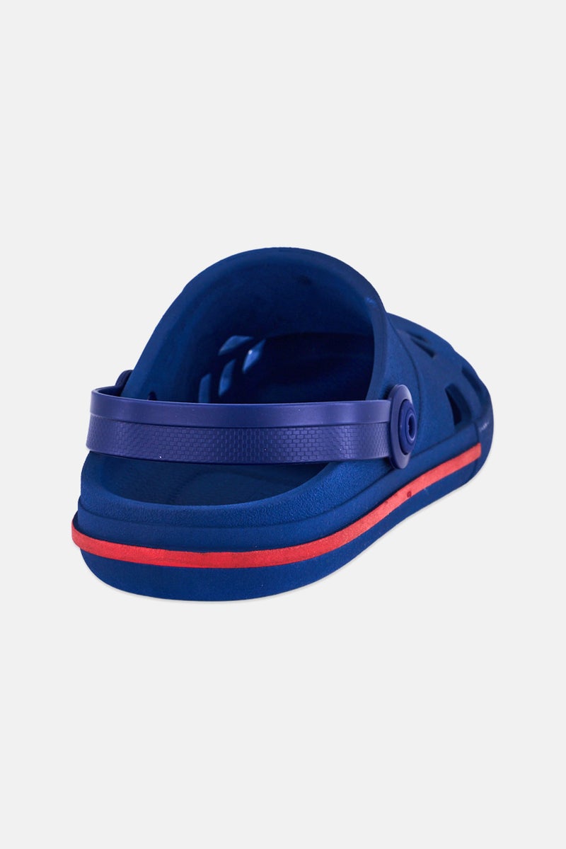 RIDER Men Brand Logo Slip On Clogs, Blue - Image 3