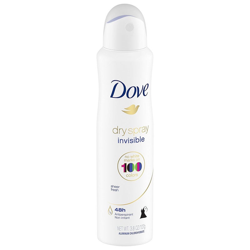 Dove Dry Spray Antiperspirant - Invisible - Sheer Fresh - Net Wt. 3.8 OZ (107 g) Per Can - Pack of 3 Cans - Image 4