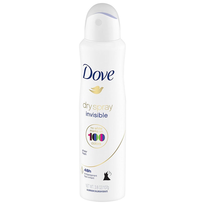 Dove Dry Spray Antiperspirant - Invisible - Sheer Fresh - Net Wt. 3.8 OZ (107 g) Per Can - Pack of 3 Cans - Image 5