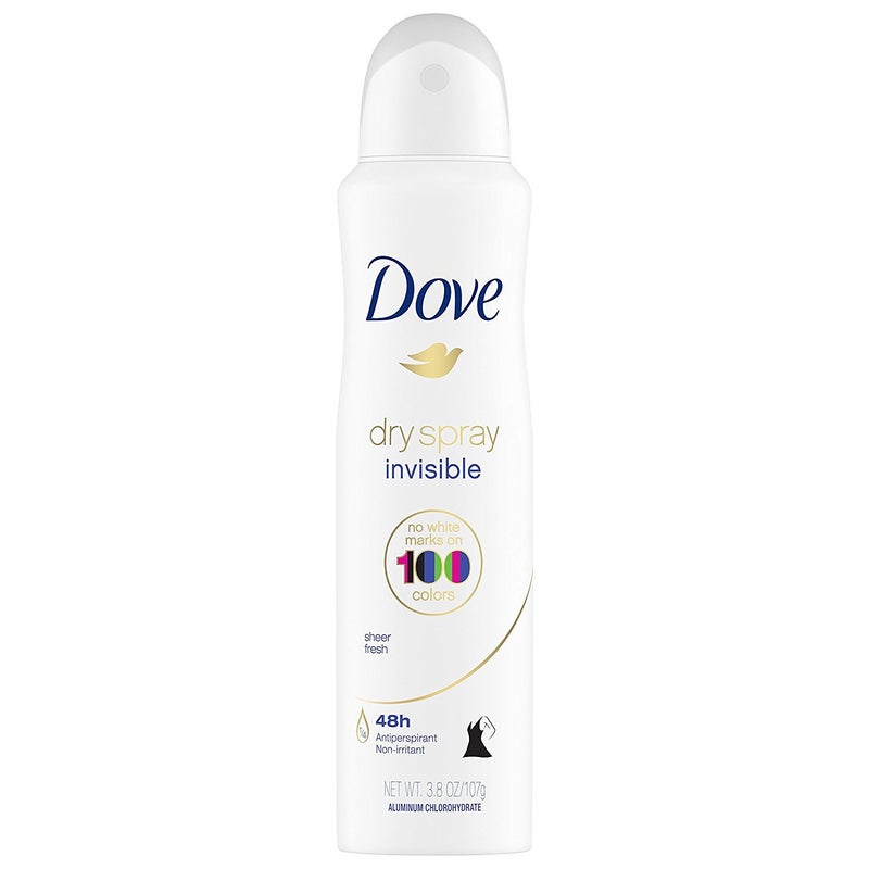 Dove Dry Spray Antiperspirant - Invisible - Sheer Fresh - Net Wt. 3.8 OZ (107 g) Per Can - Pack of 3 Cans - Image 2