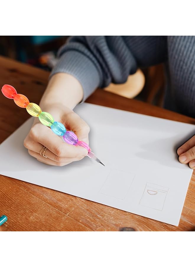 erorex Stackable Pencils 20Pcs Stackable Pencils Kids Plastic Pencil 7 In 1 Stacking Pencil Non Sharpening Replaceable Writing Pencil For Back To School Gift Party Favors Supplies - Image 5