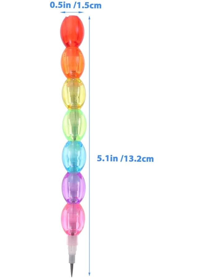 erorex Stackable Pencils 20Pcs Stackable Pencils Kids Plastic Pencil 7 In 1 Stacking Pencil Non Sharpening Replaceable Writing Pencil For Back To School Gift Party Favors Supplies - Image 4