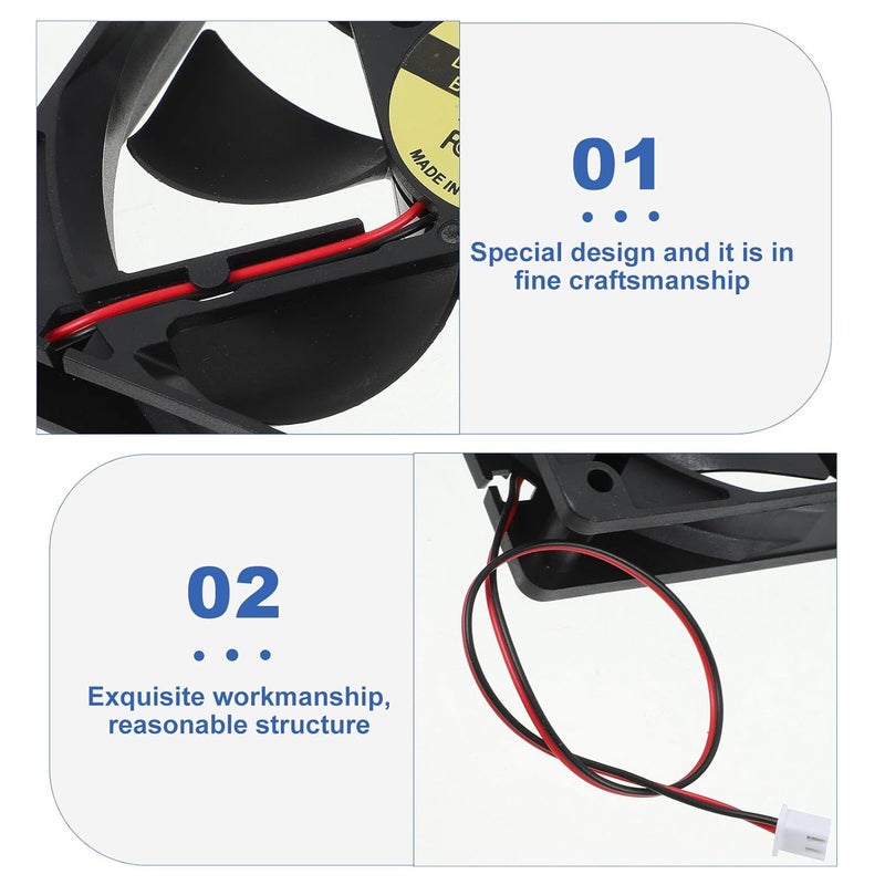 Dual Ball Bearing Brushless Computer Case Fan Dc Quiet Cooling Chassis Cooler for Efficient CPU Heat Dissipation - Image 2