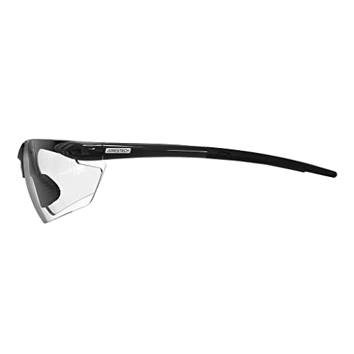 JORESTECH Safety Eyewear, ANSI Z87+ Impact Resistant Polycarbonated Eye Protection Safety Glasses, Black Frame with Clear Lenses, pack of 12 - Image 4