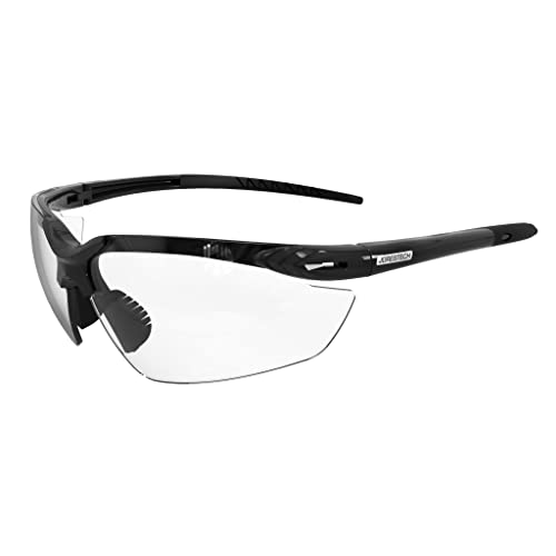 JORESTECH Safety Eyewear, ANSI Z87+ Impact Resistant Polycarbonated Eye Protection Safety Glasses, Black Frame with Clear Lenses, pack of 12 - Image 5