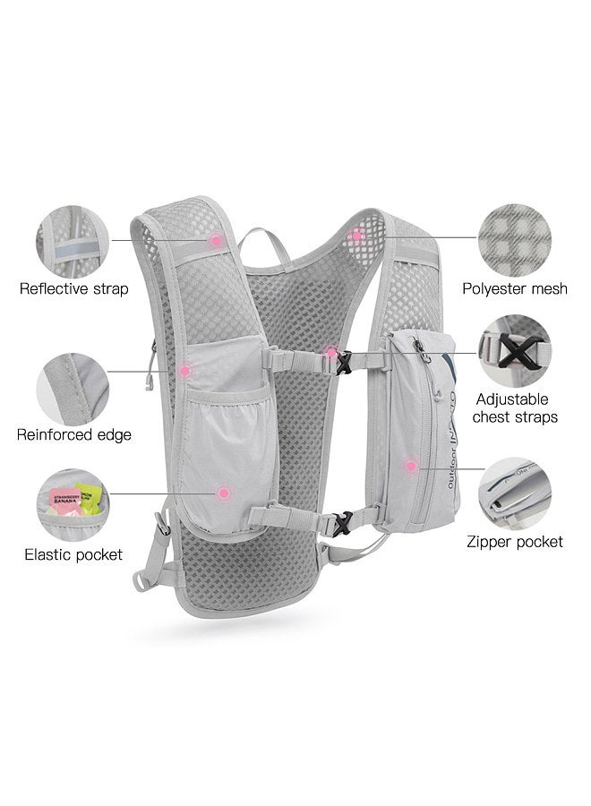 Generic 5L Outdoor Running Backpack Bicycle Backpack Sports Vest Ultralight Riding Bag Women Men Breathable Jogging Sport Backpack For Camping Hiking Cycling Sport Bag  - Image 5