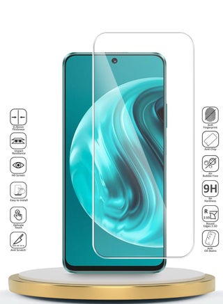 واقي شاشة من الزجاج المقوى من For Infinix Hot 60 Pro 4G 2025 بريميوم سيريز 9H 2.5D (MSG9CN) - شفاف - view 2