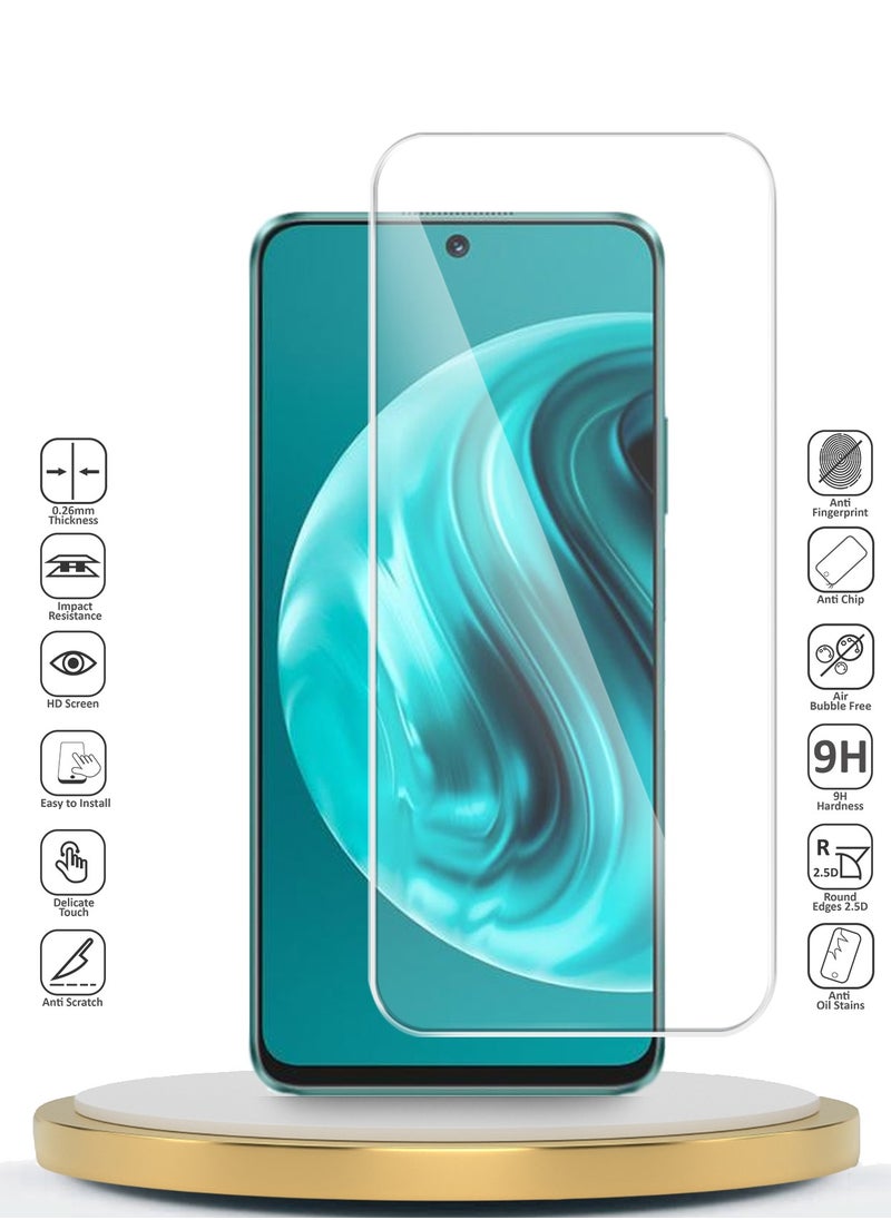 دبليو تيك واقي شاشة من الزجاج المقوى من هواوي نوفا 12i 4G 2024 بريميوم سيريز 9H 2.5D (MSG9CN) - شفاف  - Image 2