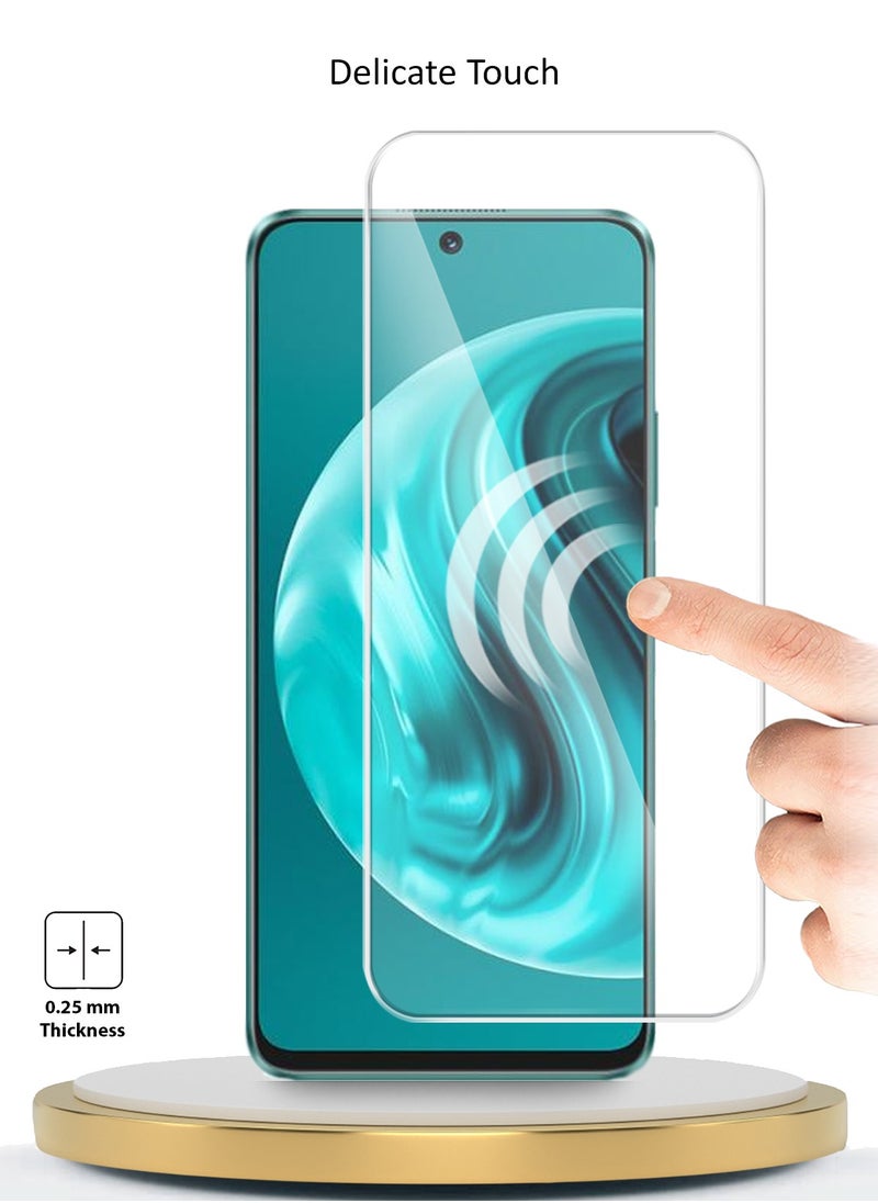 دبليو تيك واقي شاشة من الزجاج المقوى من هواوي نوفا 12i 4G 2024 بريميوم سيريز 9H 2.5D (MSG9CN) - شفاف  - Image 4