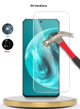 واقي شاشة من الزجاج المقوى من For Infinix Hot 60 Pro 4G 2025 بريميوم سيريز 9H 2.5D (MSG9CN) - شفاف - view 3