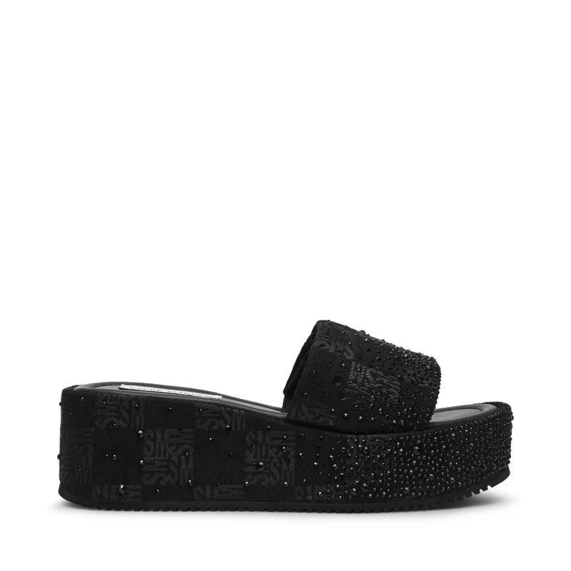 ستيف مادن Decor-Smr Black Women's Sandals
