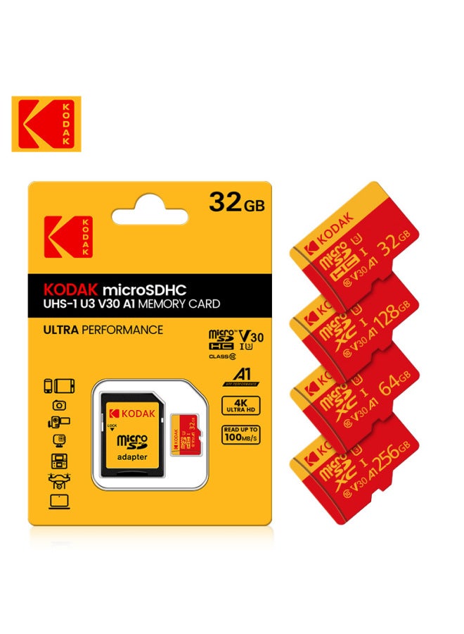 Direct KODAK Kodak 32G Memory Card 64GTF Card 128G Monitoring Driving Recorder 4K HD-Capacity:64GB