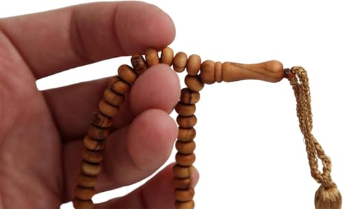 Islamic Bazaar 500 Beaded Olive Wood Tasbih Tasbeeh Misbaha Islamic Gift Tasbih Prayer Beads Tesbih 4.5x6.5 mm for Dhikr - Image 5
