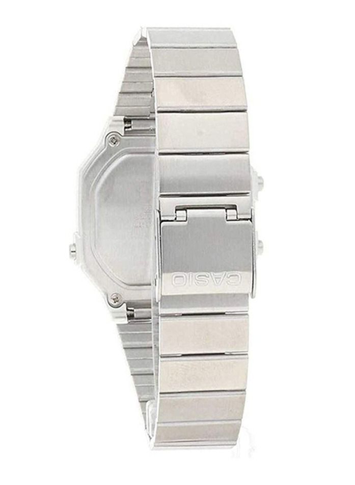 كاسيو Men's Stainless Steel Digital Wrist Watch B650WD-1ADF - 41 mm - Silver - Image 2