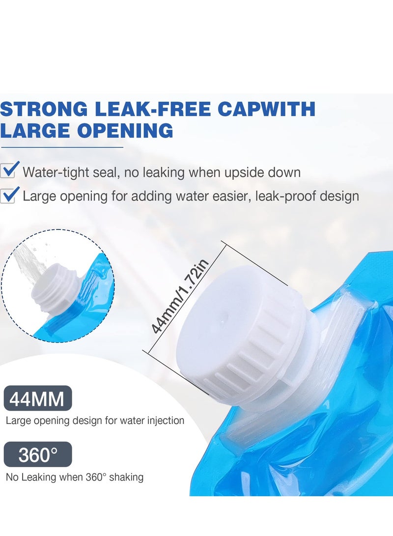Generic 3 Pieces Foldable Water Container 10L with Tight Lid Flexible Water Canister Portable Drinking Water Water Water Bag Folding Canister Water Bag for Outdoor - Image 4