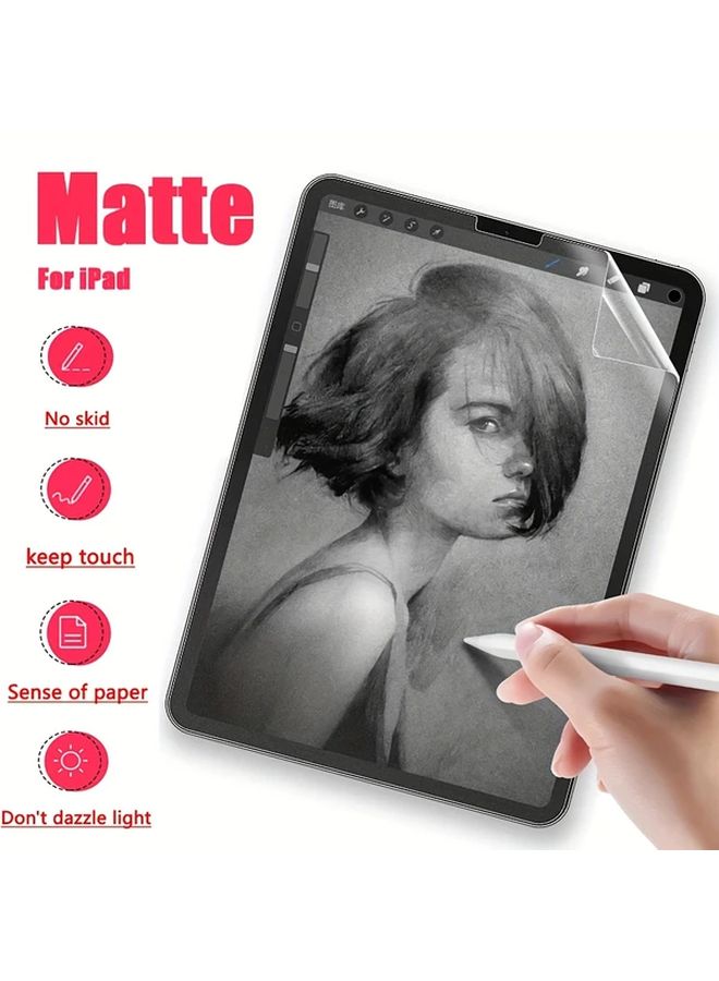 ورقة مثل حامي الشاشة للآيباد إير 4 5 10 9 بوصة فيلم ماتي مضاد للوهج - Image 5