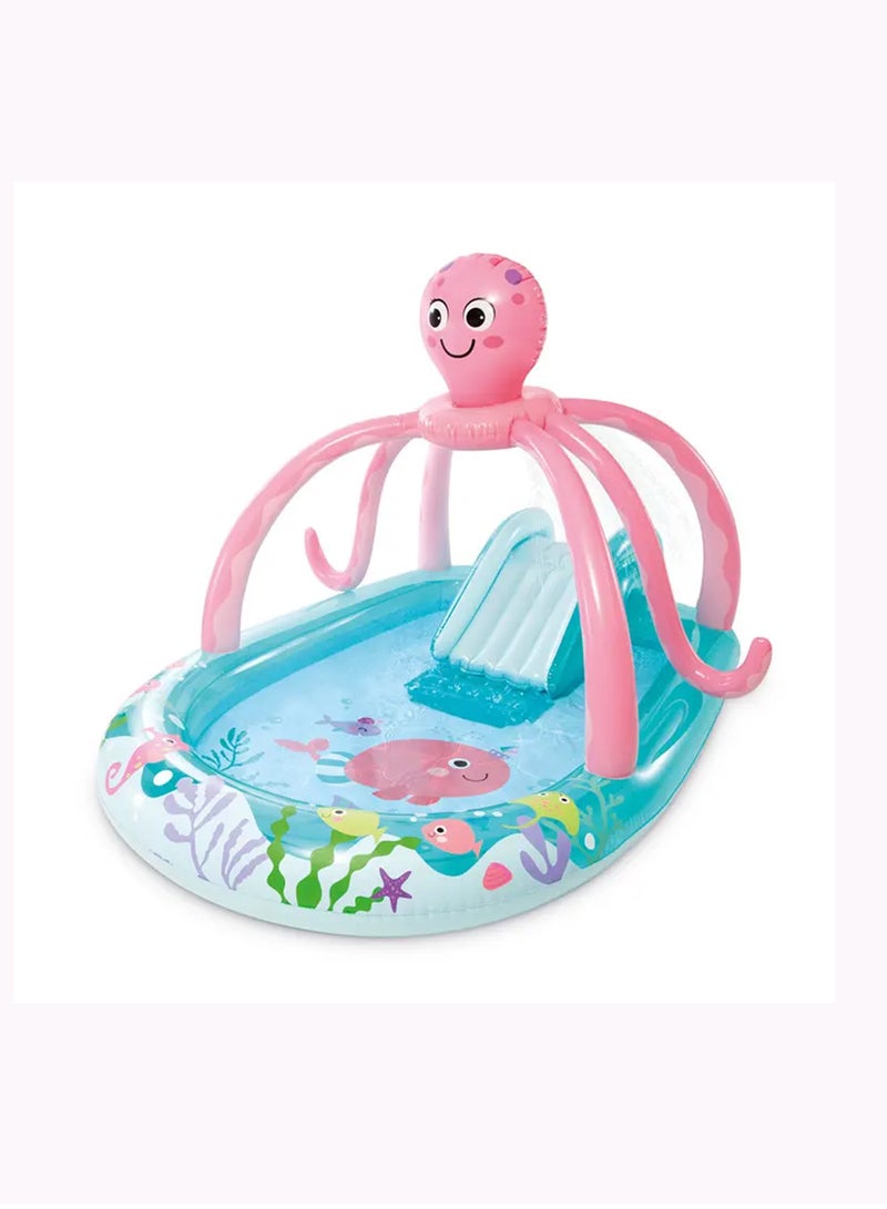 INTEX Octopus Play Center Inflatable Pool with Slide and Sprinkler 234x183x150cm  - Image 1