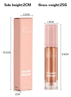 Liquid Highlighter Makeup, Long Lasting Liquid Luminizer For Glowing Skin Waterproof Smooth Glitter Highlight Face Illuminator Cream Contour Stick Body Shimmer Liquid Bronzer - pzsku/Z8D9B008D152057F3ABE9Z/45/_/1703036719/4030fe54-5c6b-4a01-b83a-34e57a10af2b