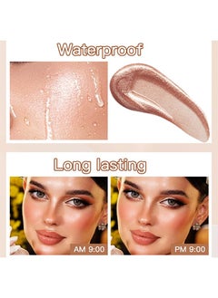 Liquid Highlighter Makeup, Long Lasting Liquid Luminizer For Glowing Skin Waterproof Smooth Glitter Highlight Face Illuminator Cream Contour Stick Body Shimmer Liquid Bronzer - pzsku/Z8D9B008D152057F3ABE9Z/45/_/1703036721/fda7aad8-b9f0-421c-be76-9a11d097d0bf