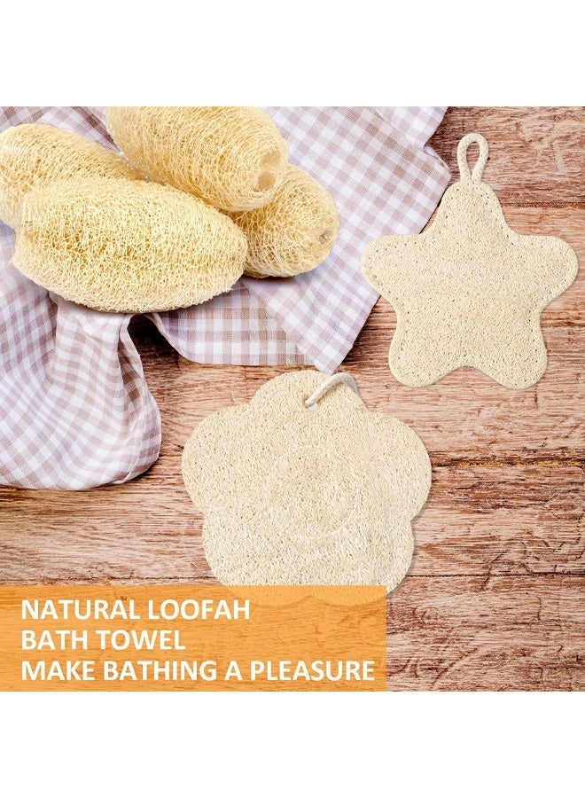 قطعتان من ليف الاستحمام المقشر والمتنقل للجسم، سريع الجفاف، وسادة ليف مصرية طبيعية غنية بالرغوة، ليف استحمام صغير الحجم مناسب للسفر للرجال والنساء - Image 5