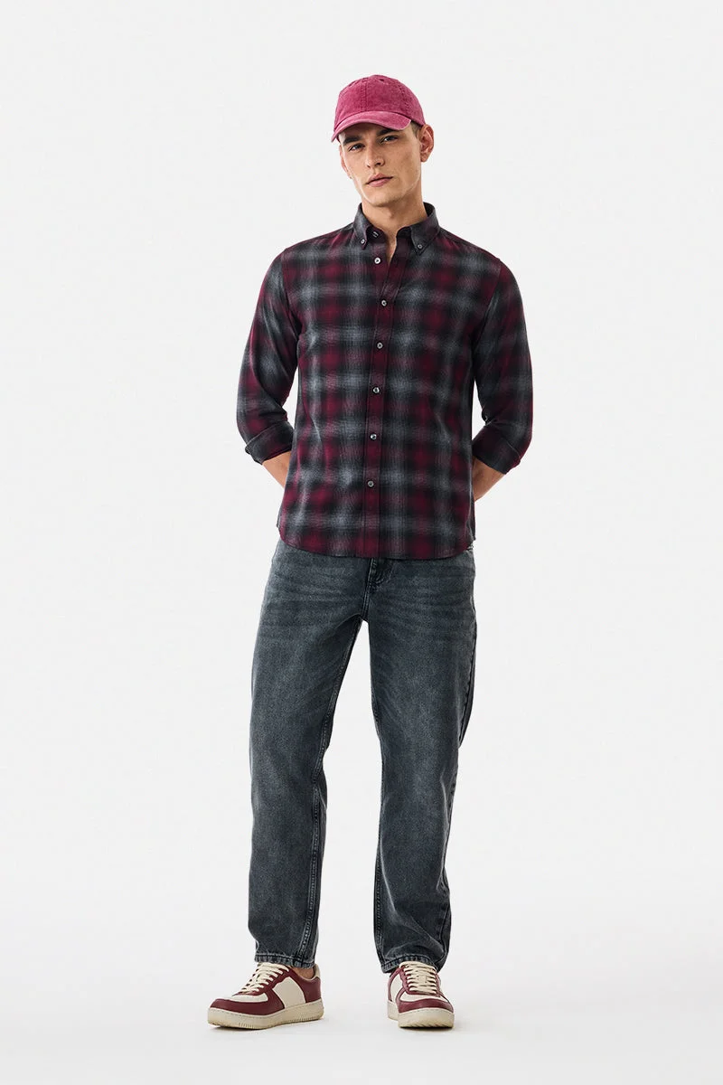 سنيتش Dark Grey Solid Relaxed Casual Jeans