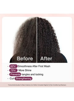 BARE ANATOMY Curl Defining Shampoo | Curl Retention & 2X Frizz Protection For 48 Hours | Powered By Coconut Oil, Hyaluronic Acid & Castor Oil | Sulphate & Paraben Free | Women & Men | 250 Ml  - Image 3