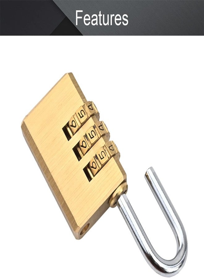 Eis 3 Digit Number Locks for Luggage Bag Travelling - Padlock Lock for Home/Shop/Office/Store/Farmhouse - Image 3