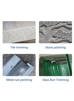 Thoraya Hand Polishing Pads Wet and Dry Sanding Blocks Foam Backing for Tile Stone Marble Concrete Ceramics Granite Glass 