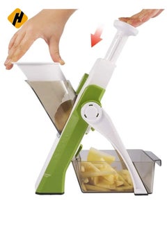 HuHa Adjustable Slicer,slicer vegetable cutter，Mandoline Slicer,Vegetable Slicer, Food Chopper,Vegetable Cutter,Quick Dicer Fruit French Fry  - Image 1