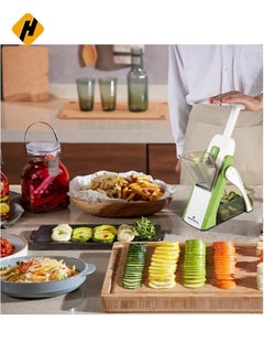HuHa Adjustable Slicer,slicer vegetable cutter，Mandoline Slicer,Vegetable Slicer, Food Chopper,Vegetable Cutter,Quick Dicer Fruit French Fry  - Image 3