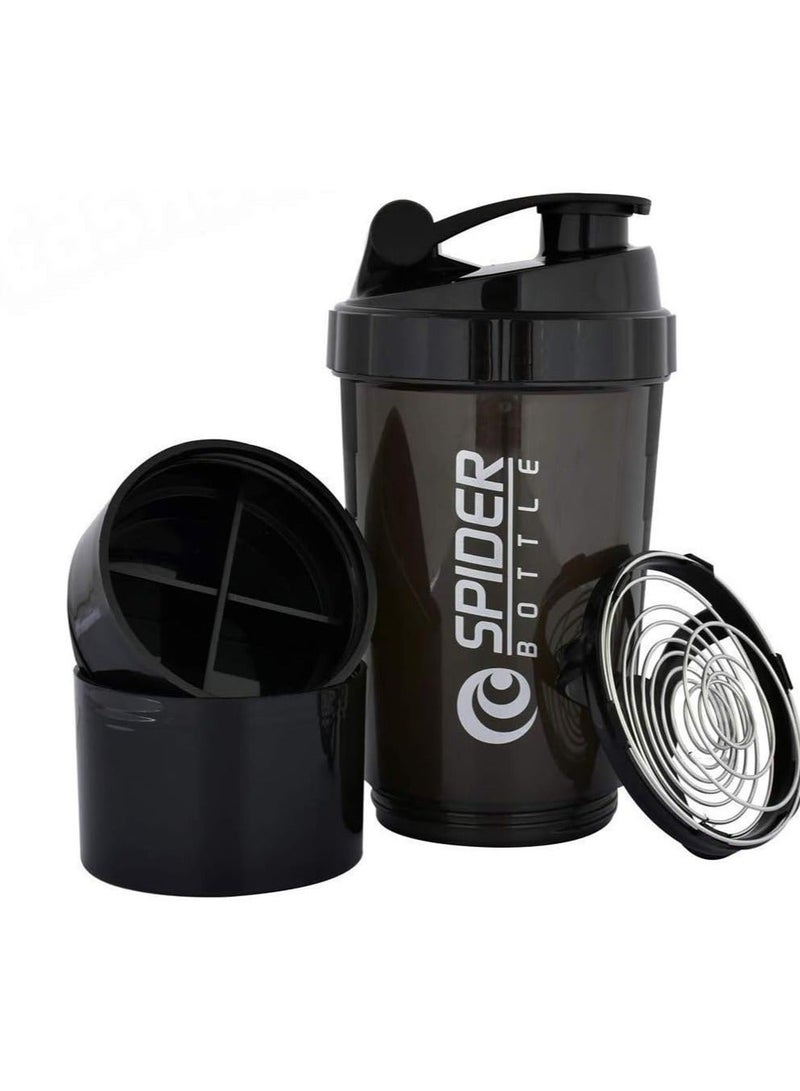 بريميم زجاجة بروتين شاكر مع 3 طبقات تويست وقفل تخزين - Image 2