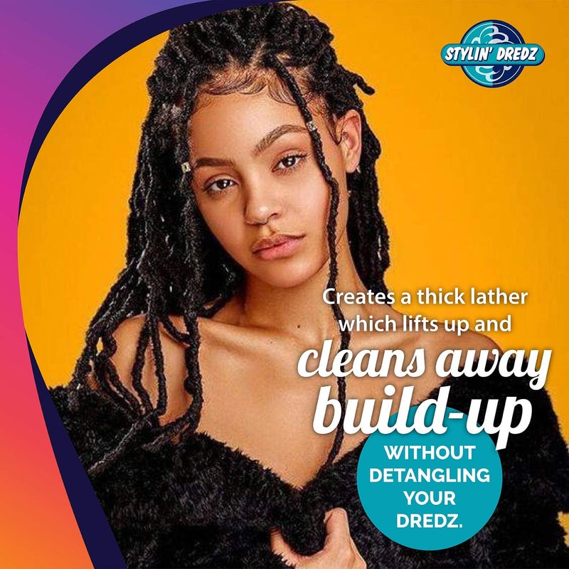 Stylin Dredz شامبو بخاخ - شامبو دريدلوك - خالي من الرواسب مع زيت شجرة الشاي - 350 مل فردي - Image 4