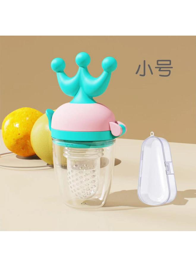 Crown Bite Teether Baby Bite Fruit And Vegetable Happy Baby Eat Fruit Food Supplement Device Bite Bag Feeding Tableware