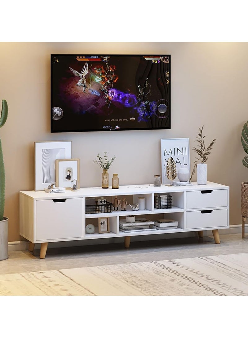 DubaiGallery Upgraded Modern and Minimalist Storage Shelves with Integrated TV Cabinet Combination Set – Stylish and Functional Table, Perfect for Living Spaces - Image 2