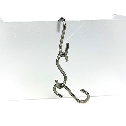 Vafon 200Pcs 1 Inch Stainless Steel S Hook Curtain Hanging Connectors Mini S Shaped Hangers Ornament for DIY Jewelry Chain Hardware Pet Name Tag Lure and Assembly DIY Crafts Doll House Towel Hook Key Ring - Image 3