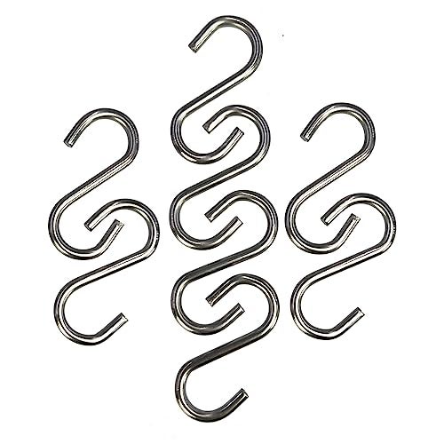 Vafon 200Pcs 1 Inch Stainless Steel S Hook Curtain Hanging Connectors Mini S Shaped Hangers Ornament for DIY Jewelry Chain Hardware Pet Name Tag Lure and Assembly DIY Crafts Doll House Towel Hook Key Ring - Image 1