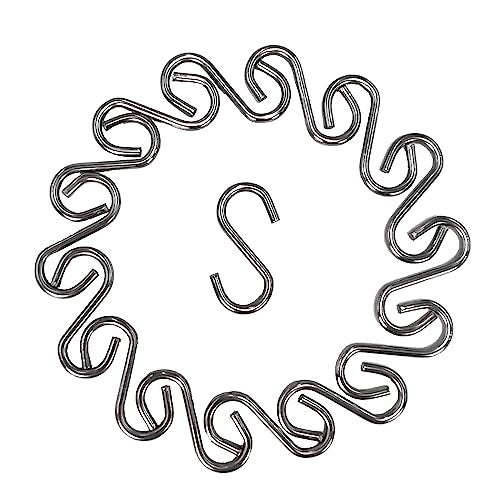 Vafon 200Pcs 1 Inch Stainless Steel S Hook Curtain Hanging Connectors Mini S Shaped Hangers Ornament for DIY Jewelry Chain Hardware Pet Name Tag Lure and Assembly DIY Crafts Doll House Towel Hook Key Ring - Image 5