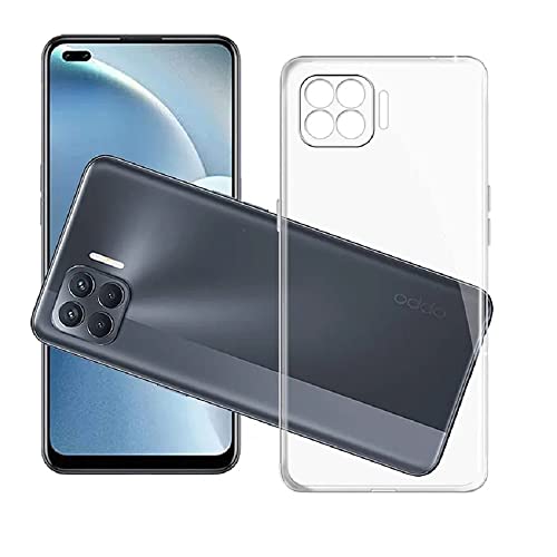 REALCASE Oppo F17 Pro Back Cover Case Stylish | Scratch Resistant Soft TPU Clear Transparent Shock Proof Bumper Back Cover Case for Oppo F17 Pro - Image 1