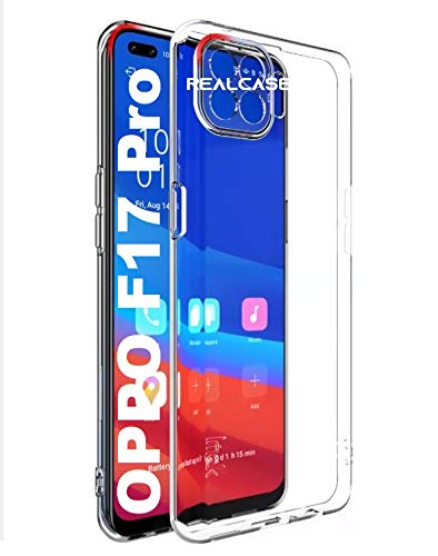 REALCASE Oppo F17 Pro Back Cover Case Stylish | Scratch Resistant Soft TPU Clear Transparent Shock Proof Bumper Back Cover Case for Oppo F17 Pro - Image 2