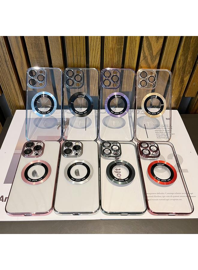 S-TOP Case For iPhone 11 Pro Transparent Electroplated PC MagSafe Phone Case - Image 2