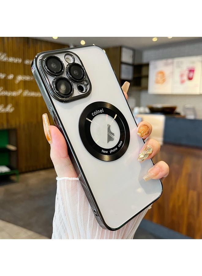 S-TOP Case For iPhone 11 Pro Transparent Electroplated PC MagSafe Phone Case - Image 1