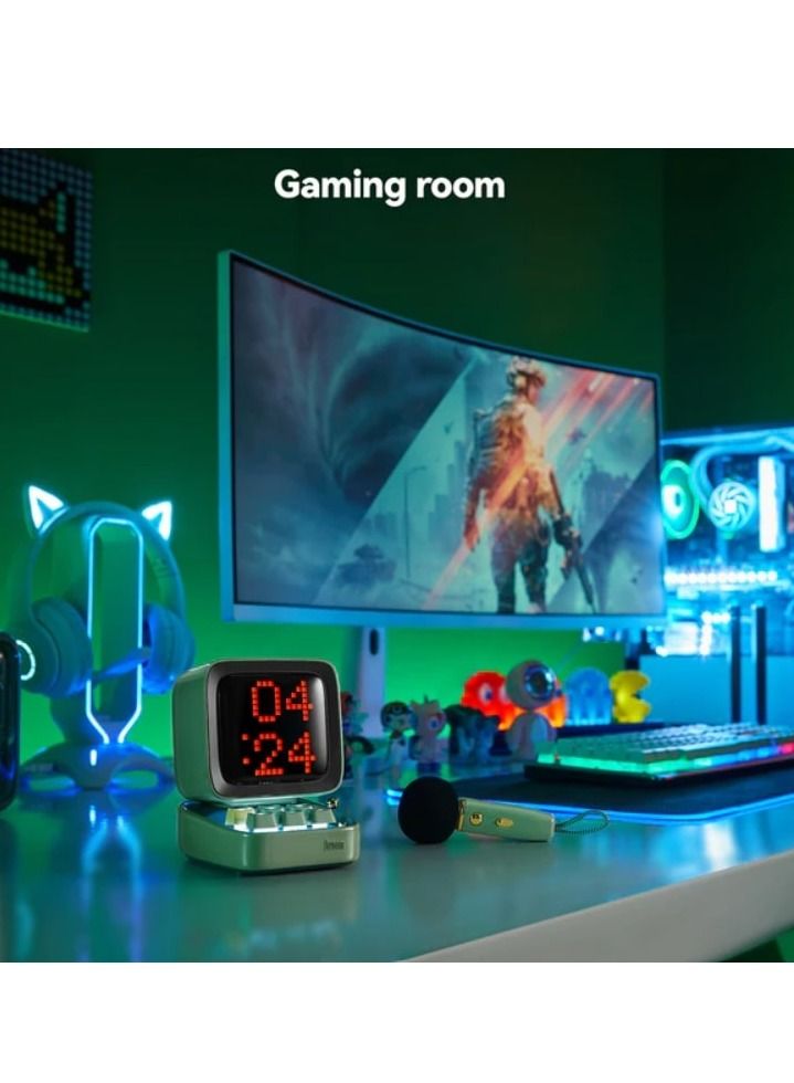 Divoom Ditoo-Mic Retro Pixel Art Portable Bluetooth Speaker With Microphone Karaoke Function - Pink - Image 3