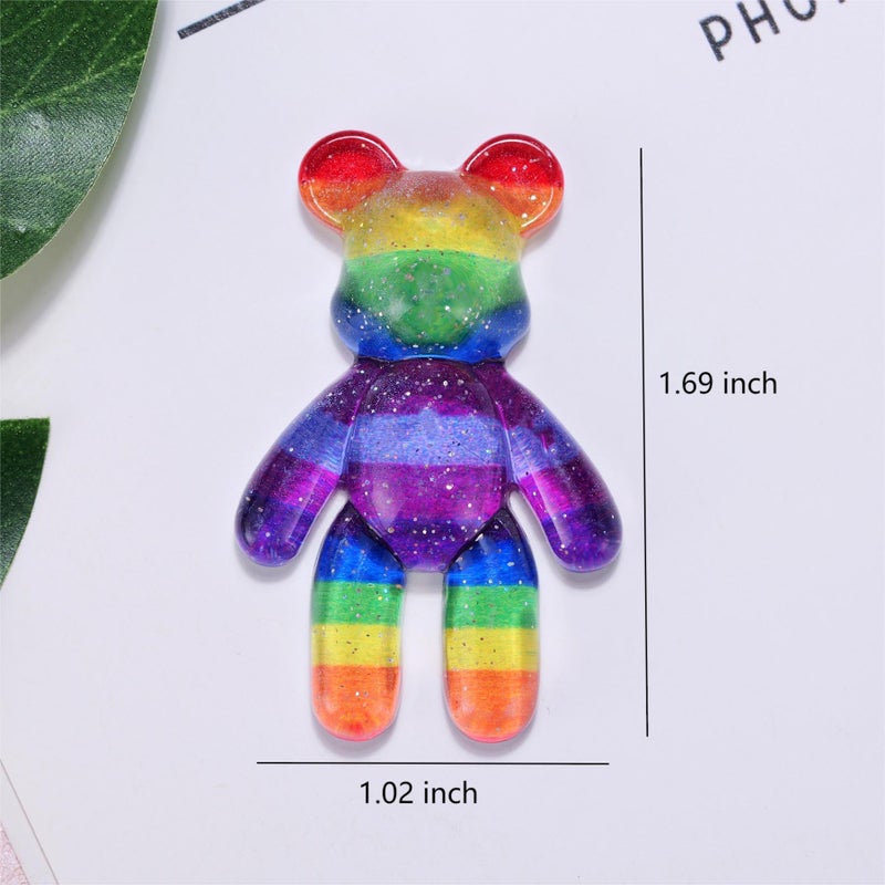 Aesnefe Pocket Bear Hug, Anxiety Relief Gifts for Men Women, Mental Health Positivity Gift for Anxious Friend, Autism Fidget Gift, Thoughtful Gifts for School Anxiety, Rainbow - Image 5
