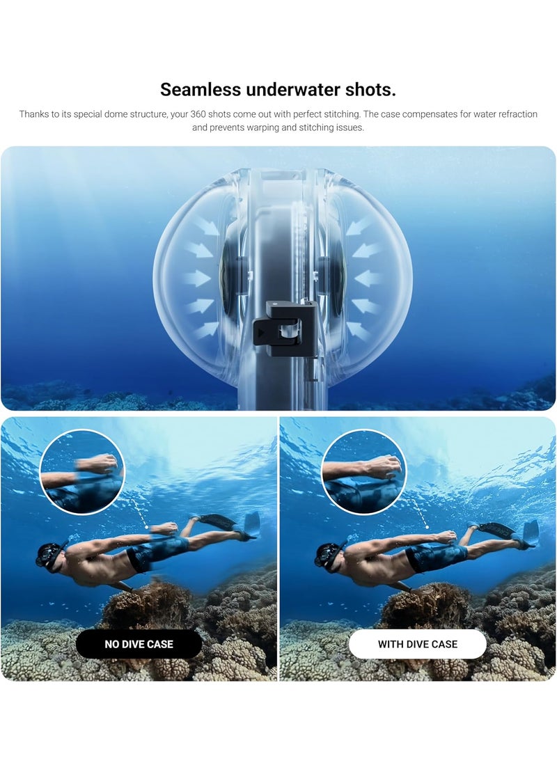 Insta360 Insta360 X3 Invisible Dive CaseNew  Waterproof Up to 50m 164ft  - Image 4