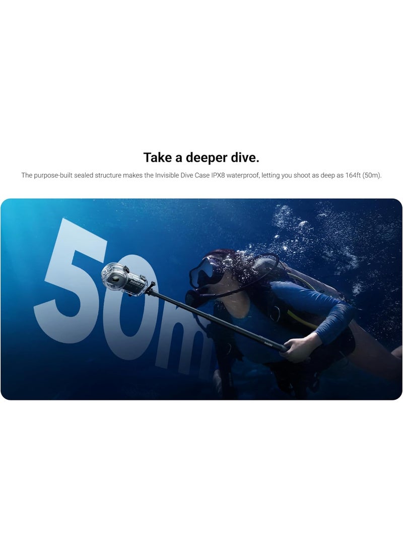 Insta360 Insta360 X3 Invisible Dive CaseNew  Waterproof Up to 50m 164ft  - Image 5
