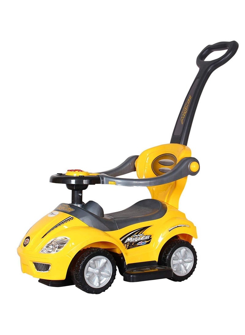 Amsham Toys ATT Mega Pusher Rideon Car - Yellow - Image 1