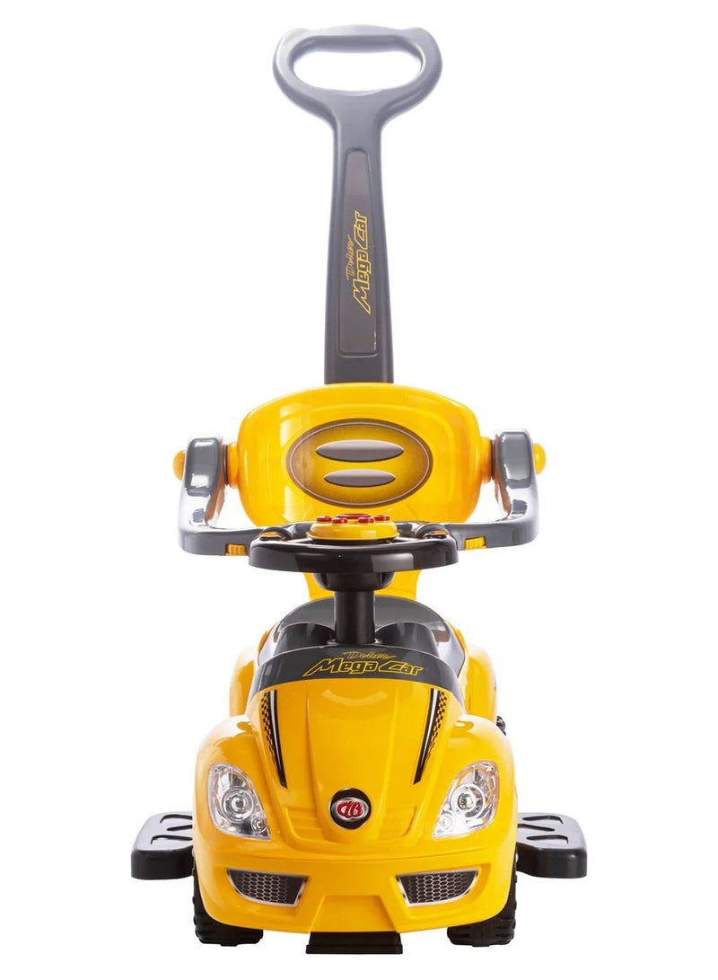 Amsham Toys ATT Mega Pusher Rideon Car - Yellow - Image 3