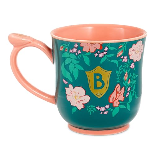 Hallmark Bridgerton Floral Tea Cup, 15 oz. (Do It, Be Bold, Teal Green with Coral Flowers) Birthday or Christmas Gift for Mom, Sister, Friend - Image 2