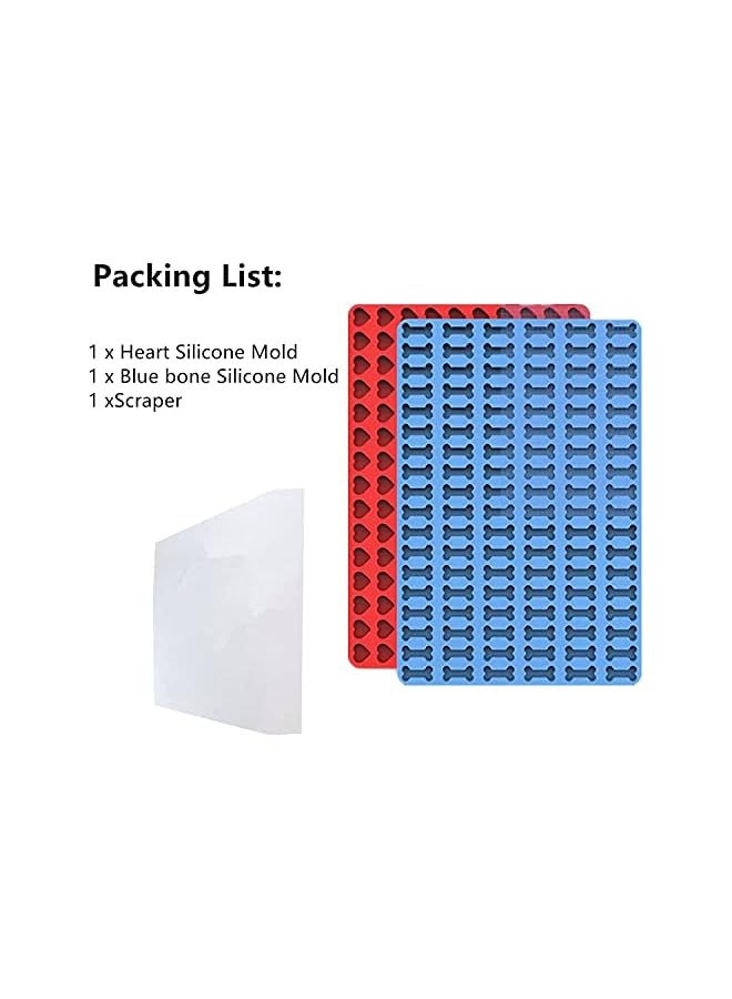 S-TOP Pet Treats Baking Mold, Mini Silicone Dog Treat Chocolate Drops Homemade Cookie Making Tool, Candy Molds For Caramels Cookies (2 Pack) - Image 4