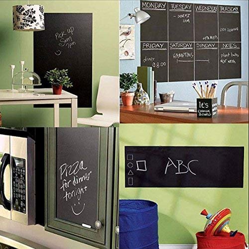 Praha ®Praha Waterproof Chalkboard Removable Wall Sticker for Home Office School College Kitchen Kids Room (Size :- 45 x 200 cm.) (Black Board) - Image 5